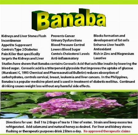 Natural Pure Banaba Powder