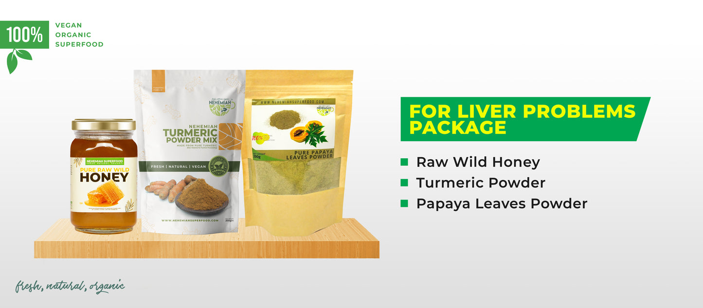 FOR LIVER PROBLEMS PROMO PACK (Turmeric, Papaya, Wild Honey)