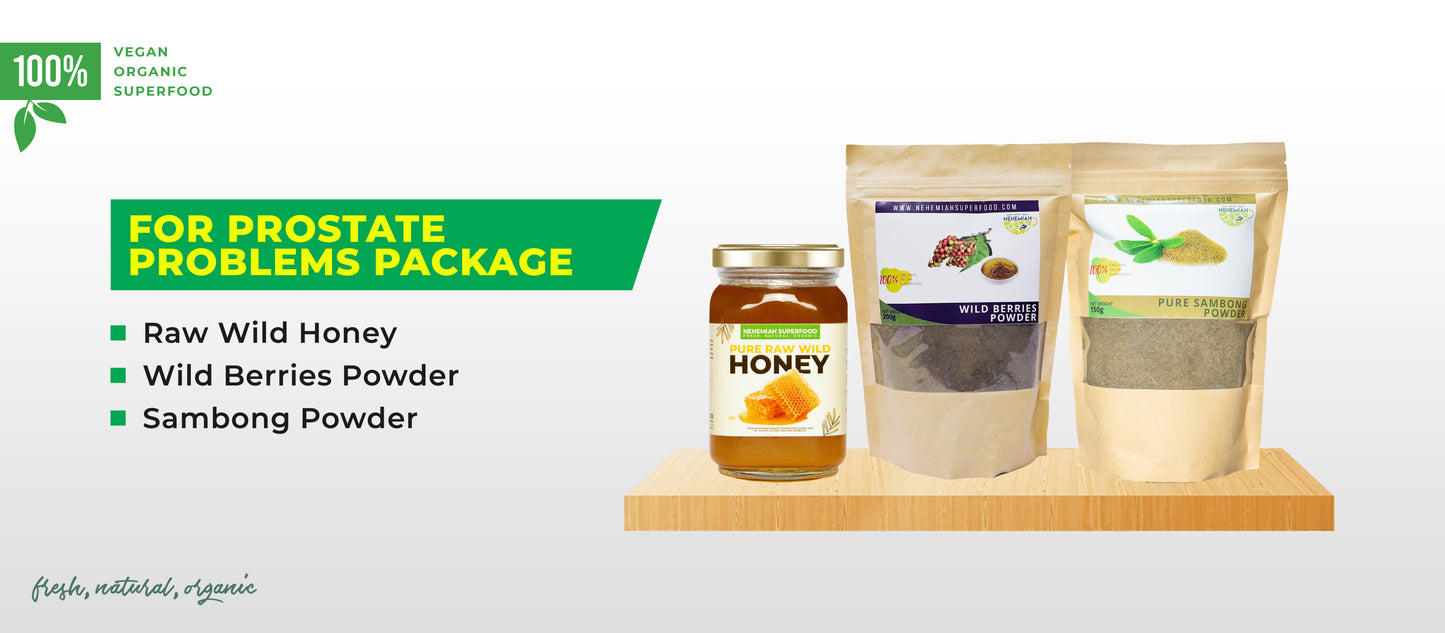 FOR PROSTATE PROBLEMS PROMO PACK (Sambong, Wild Berries, Wild Honey)