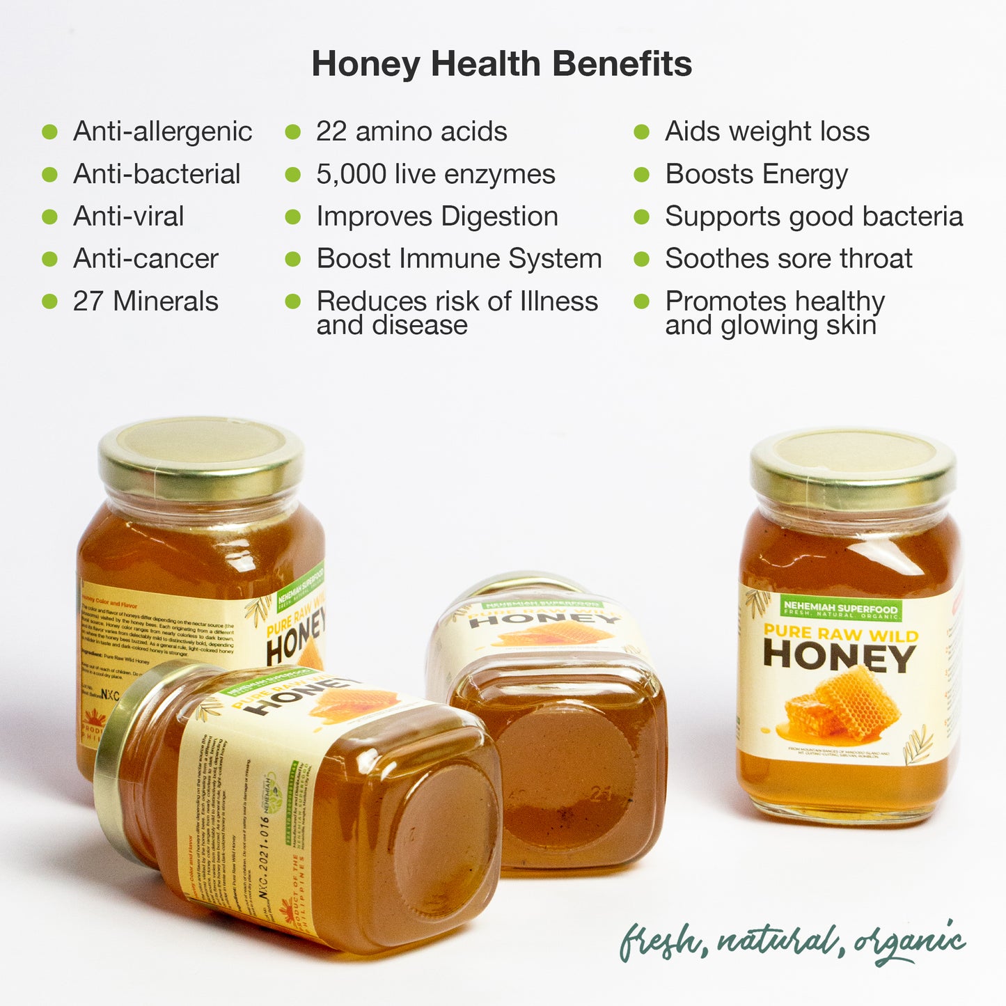 Pure Raw Wild Honey List