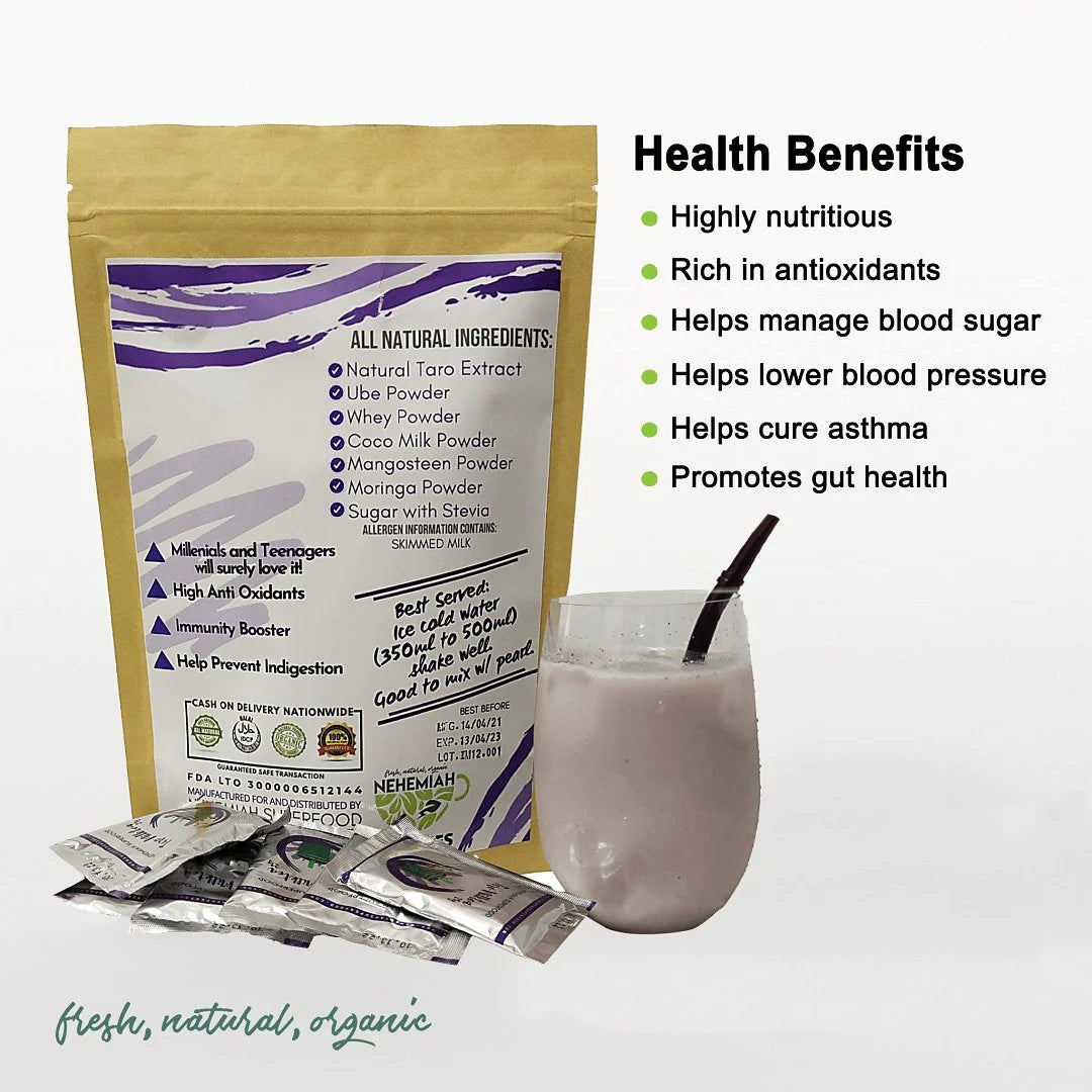 Taro Milk Tea Mix with Stevia Organic 