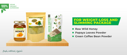 WEIGHT-LOSS / SLIMMING PROMO PACK (Green Coffee, Papaya, Wild Honey)
